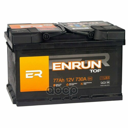 Аккумулятор Enrun Top 77 А/Ч Обратная R+ 278Х175х175 En730 А ENRUN арт. ET770