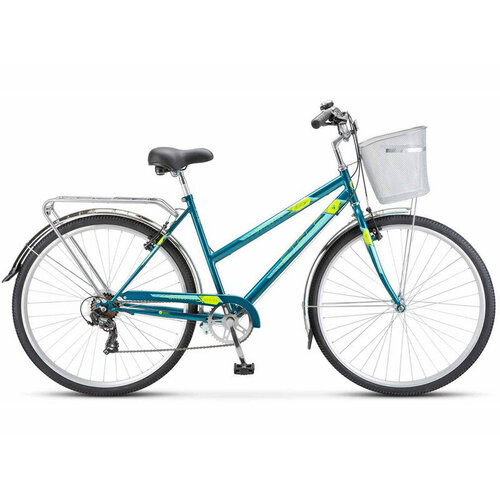 Женский велосипед Stels Navigator 355 V Z010, год 2023, цвет Синий-Зеленый, ростовка 20