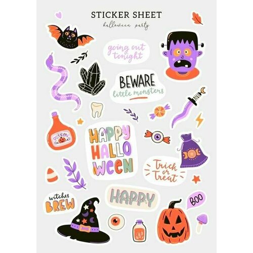 Наклейки стикеры на Хэллоуин Halloween