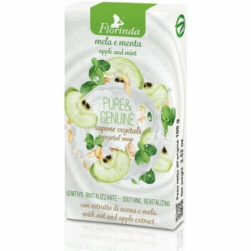 Мыло Florinda Просто Вкусно Mela e Menta, Яблоко и мята, 100 г