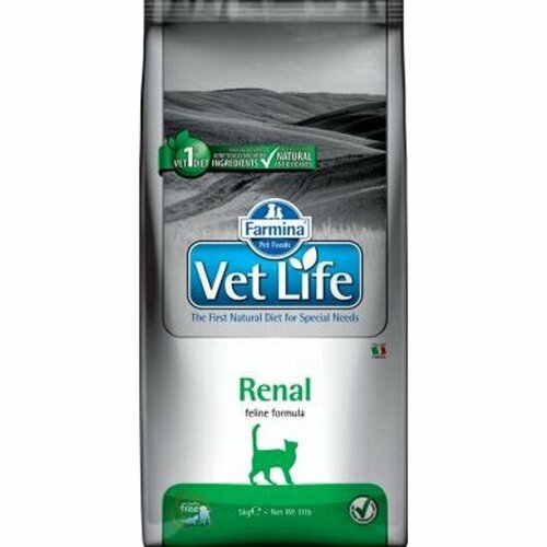 Корм сухой FARMINA Vet Life Renal, для кошек, 10 кг