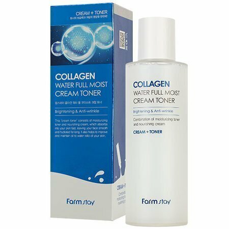 MYUNGIN COSMETICS Тонер кремовый с коллагеном FarmStay Collagen Water Full Moist CreamToner 210 мл . Уход для лица