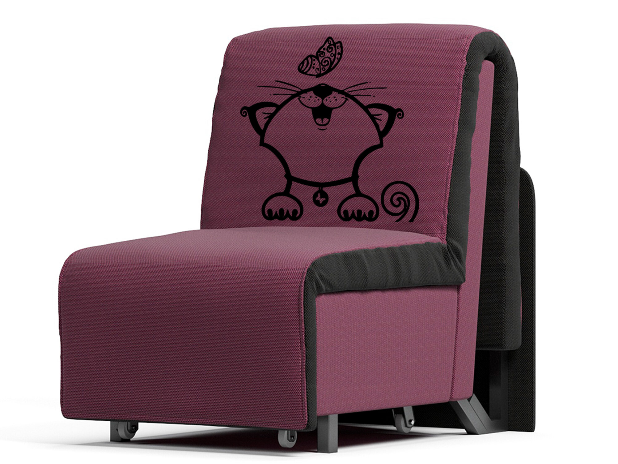 Кресло-кровать Elegance 90Я (с ящиком) Cat3 Mura 69-100 (93х110х95, СМ 93х203)