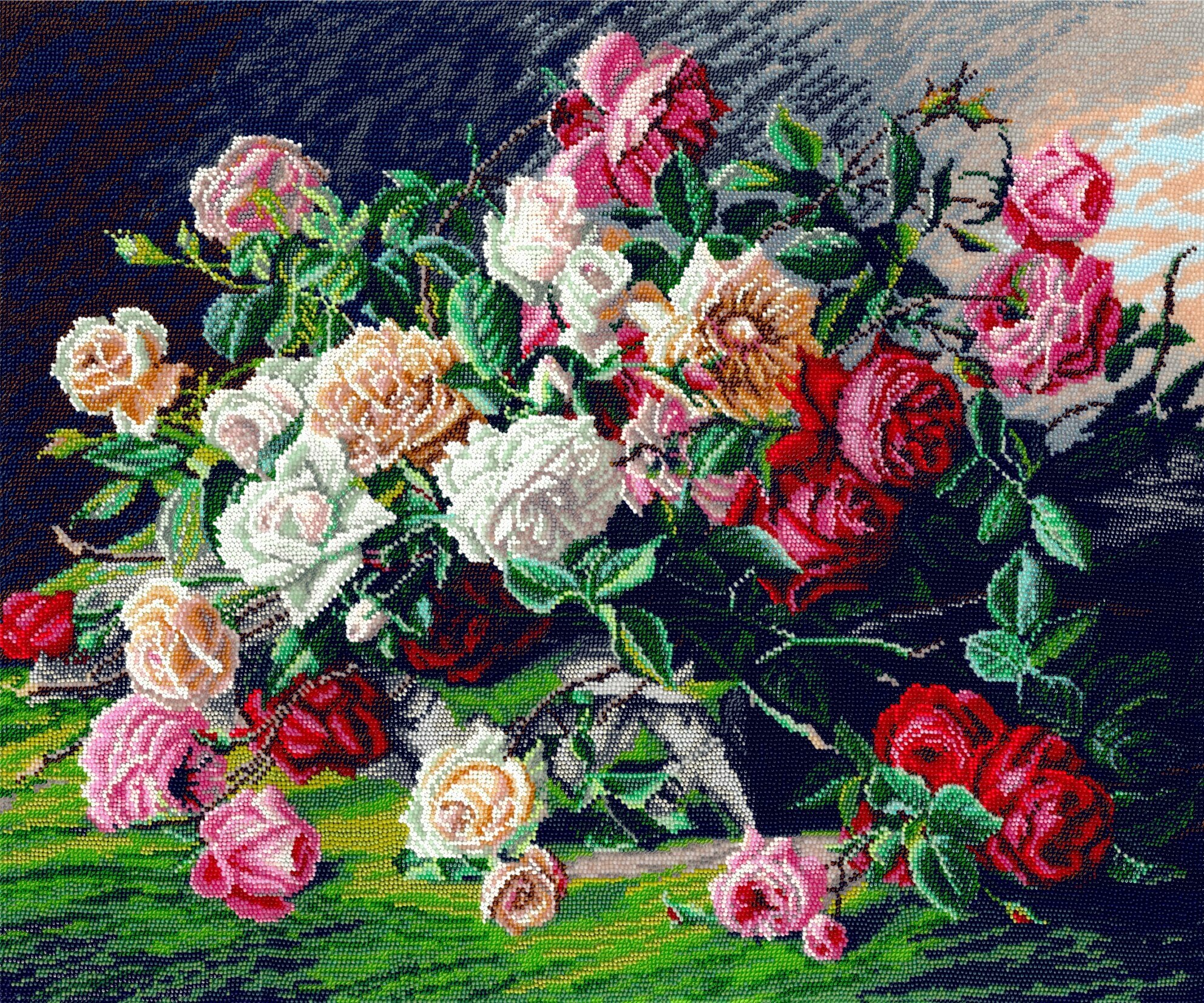 Набор для вышивания бисером "Винтажные розы"