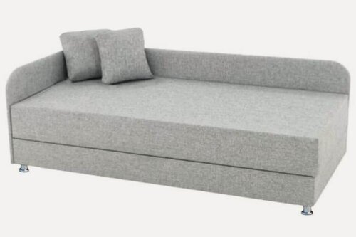 Изображение товара Тахта София серая рогожка однотонная, левый угол, ЛДСП, МногоМеб