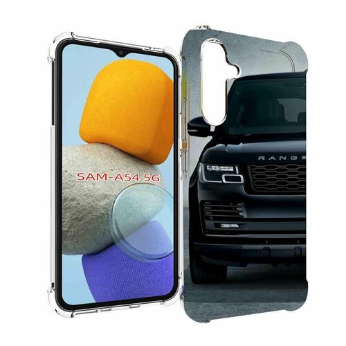 Чехол MyPads land-rover-ленд-ровер-1 мужской для Samsung Galaxy A54 задняя-панель-накладка-бампер