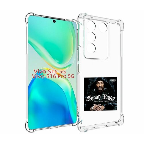 Чехол MyPads Snoop Dogg CALIFORNIA TIMES для Vivo S16 5G / S16 Pro 5G / V27 / V27 Pro задняя-панель-накладка-бампер чехол mypads snoop dogg 220 для vivo s16 5g s16 pro 5g v27 v27 pro задняя панель накладка бампер