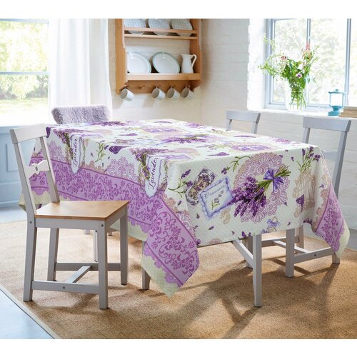 Набор кухонный Лаванда 1 Сир со скатертью 150х145 и 6-ью салфетками 1198₽