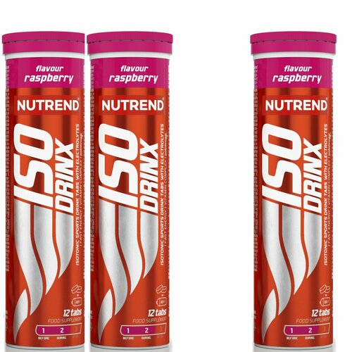 фото Изотоник nutrend isodrinx tabs 3 тубы, малина
