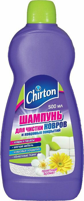 Chirton Шампунь для чистки ковров и ковровых покрытий, 0.5 л - фотография № 7