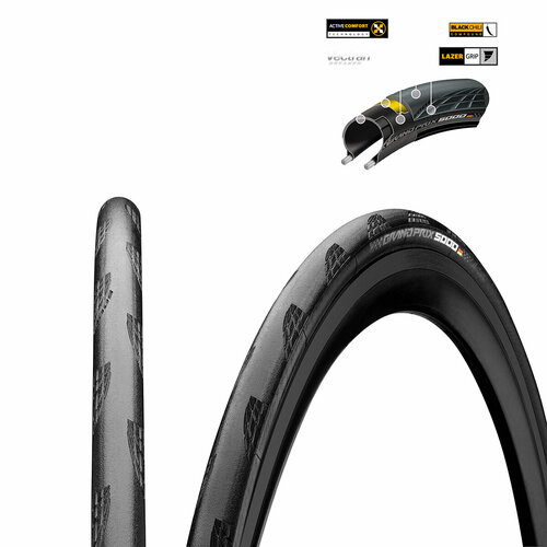 фото Continental покрышка continental grand prix 5000,700 x 25c, чёр, скл.