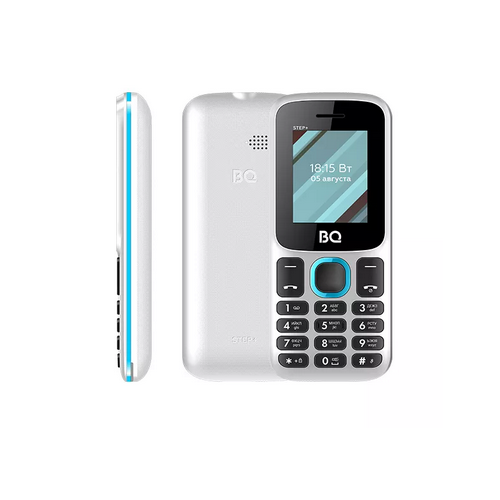 Мобильный телефон BQ 1848 Step+ White/Blue (1848 Step+ White/Blue ) мобильный телефон bq 1848 step black blue 2 sim