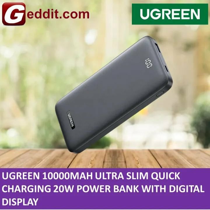 Аккумулятор внешний UGREEN 60689_ 10000mAh Ultra Slim 20W, серый - фото №3