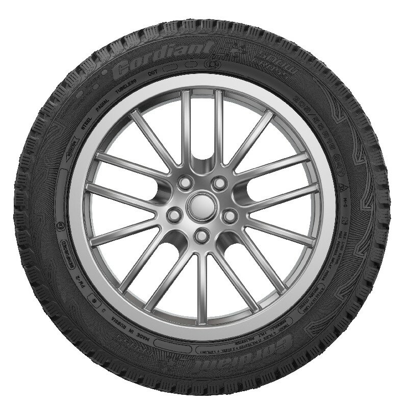 Шина зимняя CORDIANT Snow-Cross 185/65 R14 86T шипованная для авто — фото 1