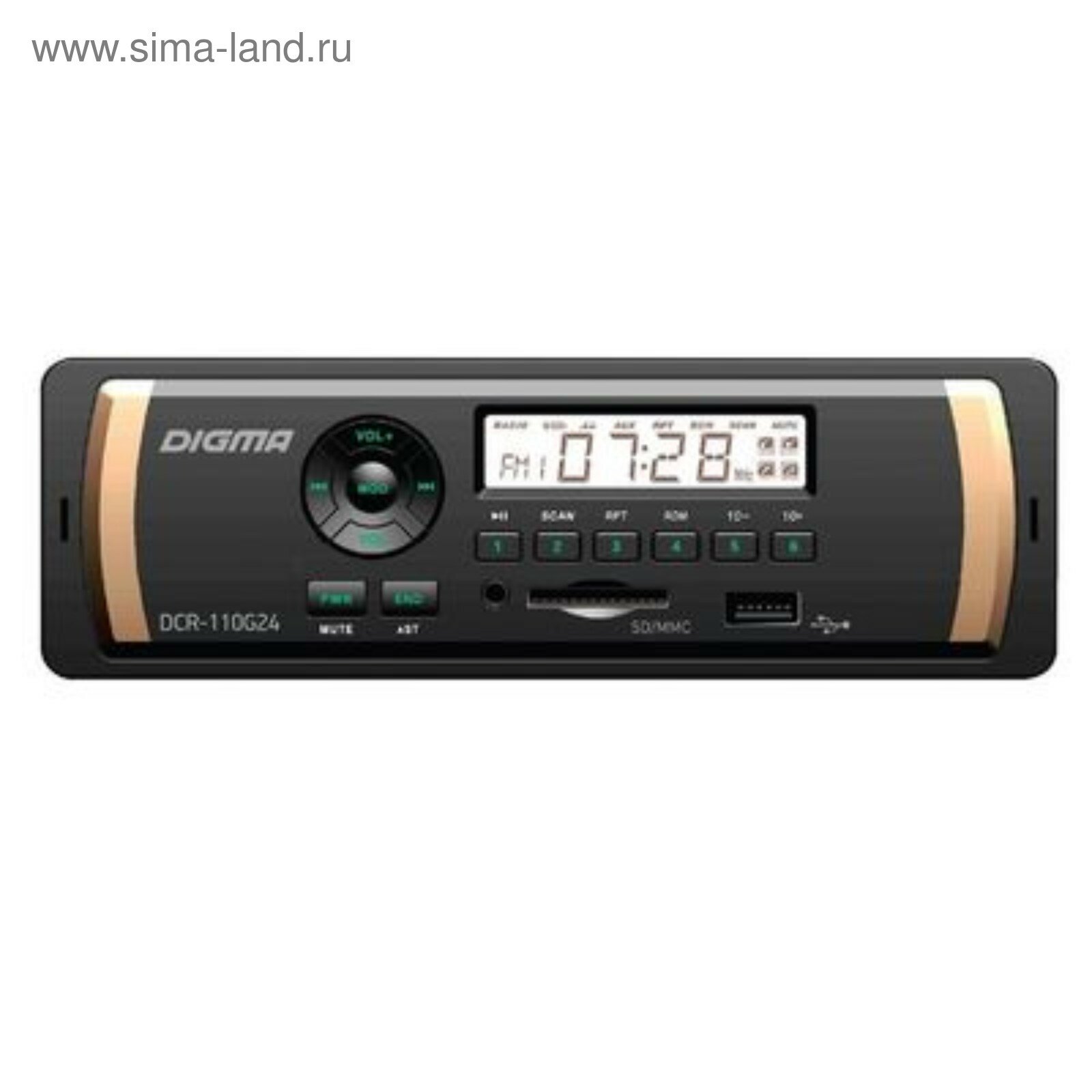 Автомагнитола DIGMA , USB, SD/MMC - фото №18