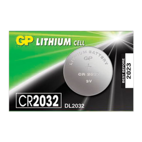 Батарейка GP Lithium, CR2032, литиевая, 1 шт, в блистере (отрывной блок), CR2032-7CR5 батарейка gp cr2032 7 шт 2cr10 3 шт cr2032 7 3 2cr10