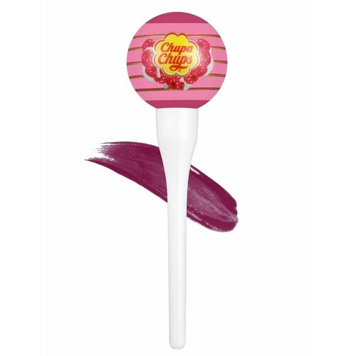 фото Chupa chups губная помада, жидкая помада-тинт в оттенке "raspberry & cream"