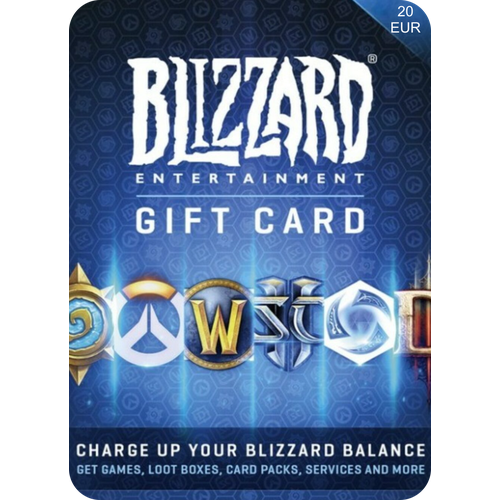 Подарочная карта Blizzard Battlenet Европа 20 EUR Пополнение счета цифровой код Gift Card 2924₽