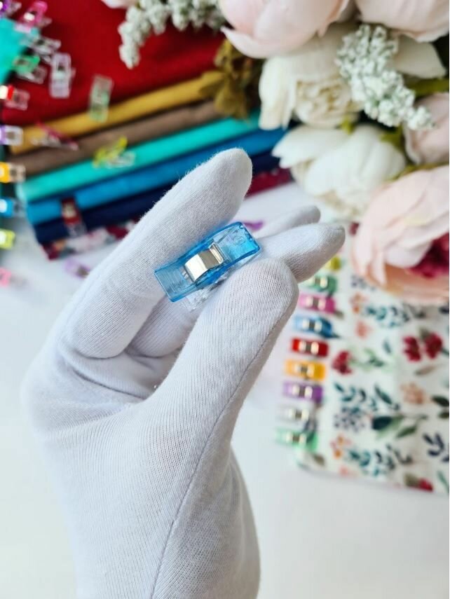 Зажимы для шитья и кроя, 20 шт./ прищепки для шитья/ клипсы для кроя/ набор зажимов для кроя/ клипсы для рукоделия — фото 1