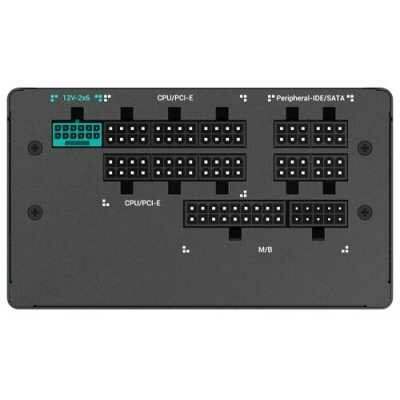Блок питания 1000W PQ1000G GamerStorm Мощность: 1000W, форм-фактор: ATX, размер вентилятора: 120x120 мм, тип разъема для материнской платы: 20+4 pin, PFC активный, 80 PLUS Gold, PQ1000G — фото 1