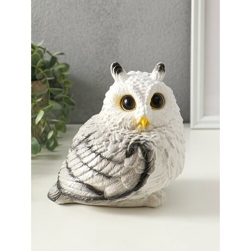 Копилка для денег Сова гипс 15 см белый 727₽