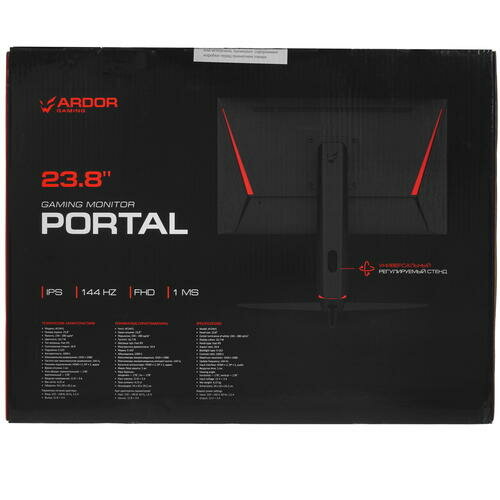 238" Монитор ARDOR GAMING PORTAL AF24H1 1920x1080 144 Гц IPS черный