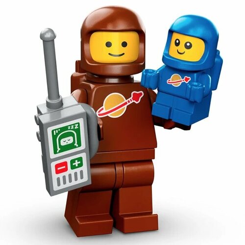 LEGO Minifigures 71037-3 Коричневый астронавт с малышом-космонавтом