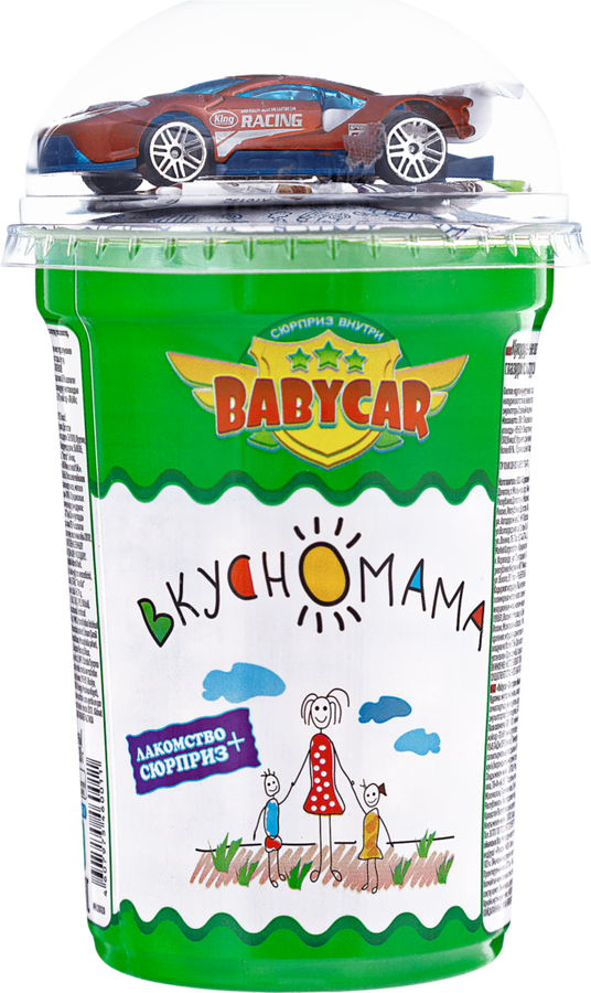 Кукурузные снеки в шоколадной глазури с игрушкой для мальчиков BaBycar от Вкусномама 30 г