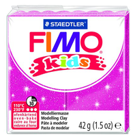 Полимерная глина FIMO kids 42 г блестящий розовый (8030-262)