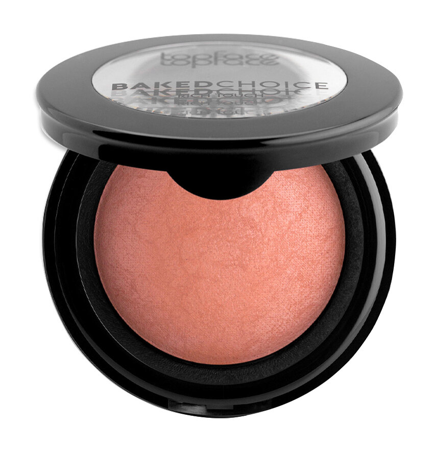 TOPFACE Румяна подсвечивающие для лица Rich Touch Blush On запеченные, 5 г, 04 Shimmer Peach