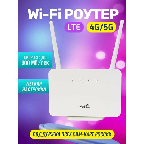 WIFI Роутер 3g, 4g, 300 Мбит/с, точка доступа Wi-Fi, со слотом для Sim-карты / переносной wifi.