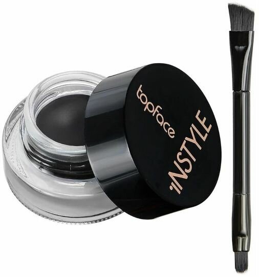 Topface подводка для глаз гелевая Instyle РТ552, тон 001 black