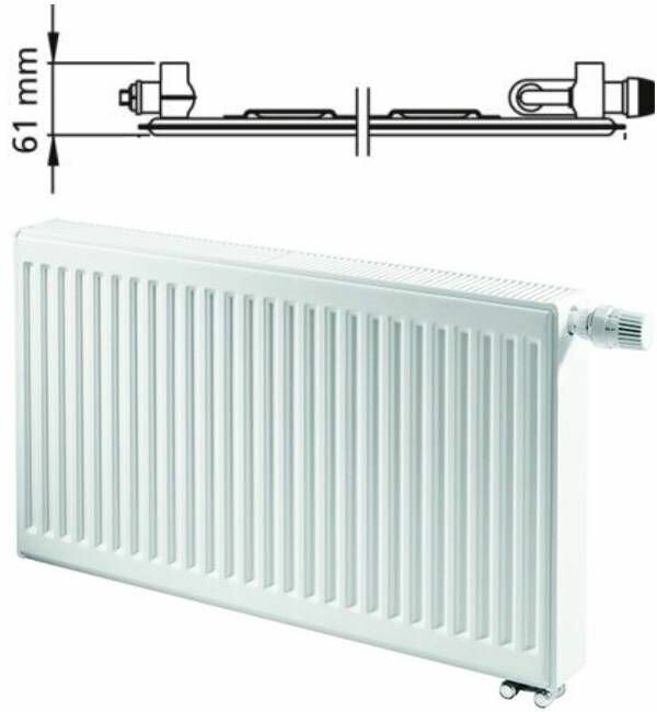 FTV 10-500-600 Радиатор Kermi с нижней подводкой стальной панельный - фотография № 4