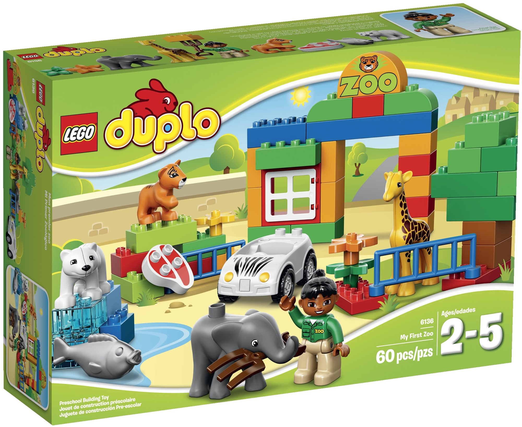 Конструктор LEGO DUPLO 6136 Мой первый зоопарк