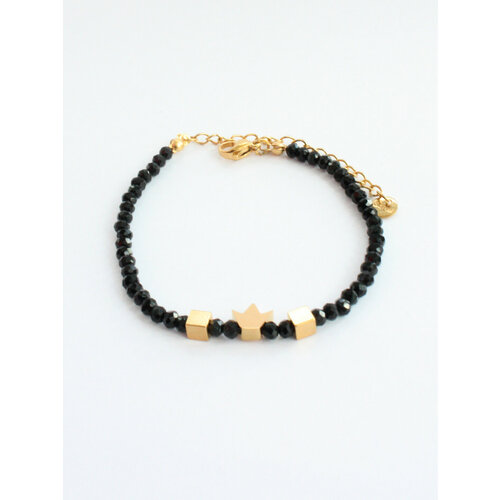 фото Браслет из натуральной шпинели на замке (корона)s pechinoga design