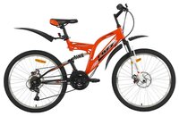 Подростковый горный (MTB) велосипед Foxx Freelander 24 (2018) оранжевый/белый 14" (требует финальной