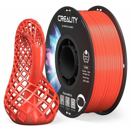 Катушка CR-ABS пластика Creality 1,75 мм 1кг для 3D принтеров, красный