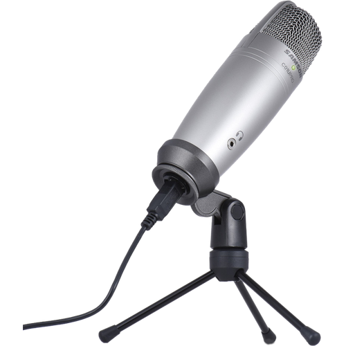 SAMSON C01U PRO USB студийный конденсаторный микрофон, гиперкардиоида, 20-18000 Гц, SPL 136 dB, вес 480 грамм