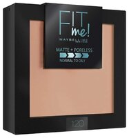 Maybelline Fit Me пудра компактная матирующая скрывающая поры 110 светло-кремовый