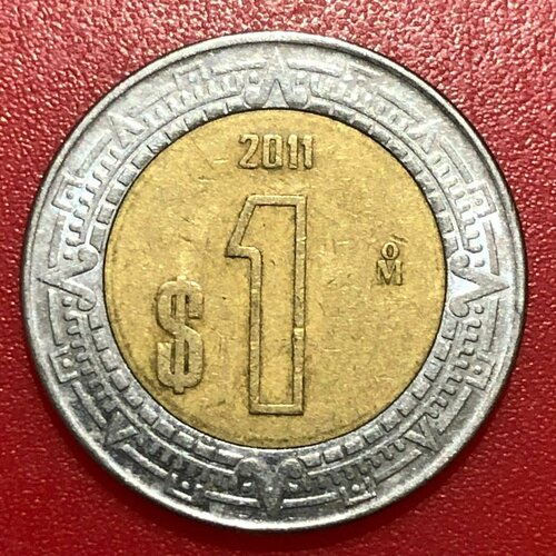 Монета Мексика 1 Песо 2011 год #7 монета 10 песо чили 2011 год 1 11