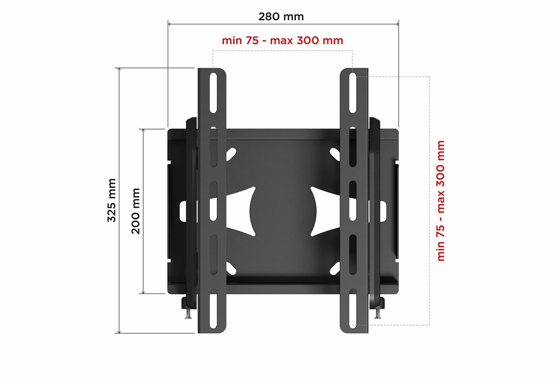 Кронштейн для телевизора Holder LCDS-5010М, Black