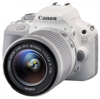 Зеркальный фотоаппарат Canon EOS 100D Kit белый EF-S 18-55mm f/3.5-5.6 IS STM