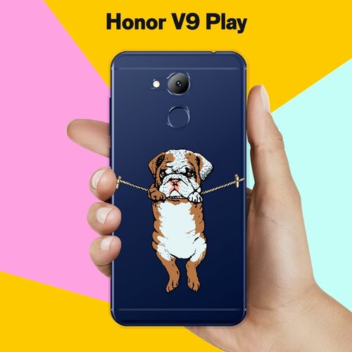 Силиконовый чехол на Honor V9 Play Бульдог / для Хонор Ви 9 Плэй силиконовый чехол на honor v9 play енот для хонор ви 9 плэй