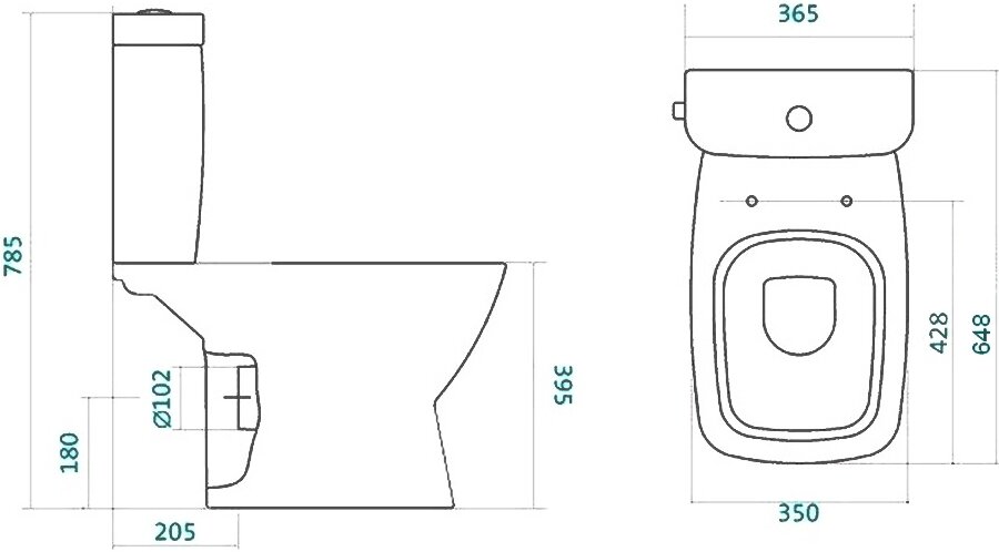 Унитаз с бачком Santek Нео 1WH302470