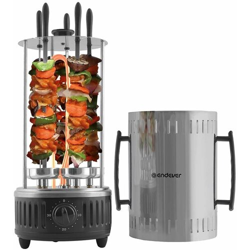 шашлычница endever grillmaster 300 Шашлычница ENDEVER Grillmaster 295, черный/стальной