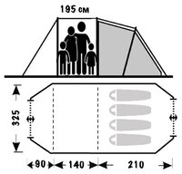 Палатка Crusoe Camp House Evolution