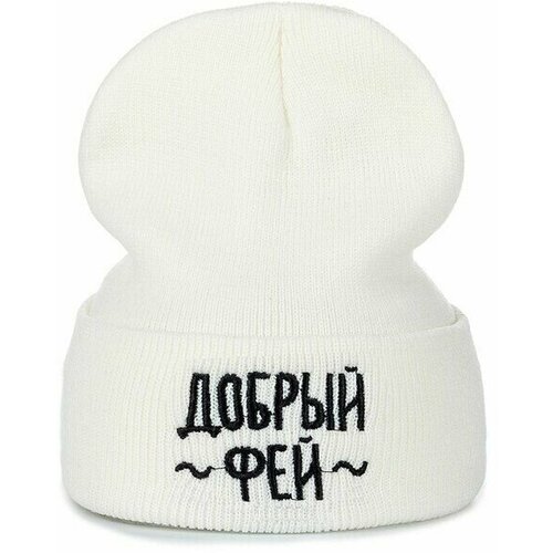 фото Шапка бини , размер onesize, белый нет бренда