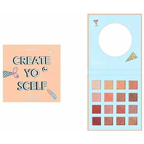 SODA EYESHADOW PALETTE #makeitslay Тени для век CREATE YO'SCELF №1