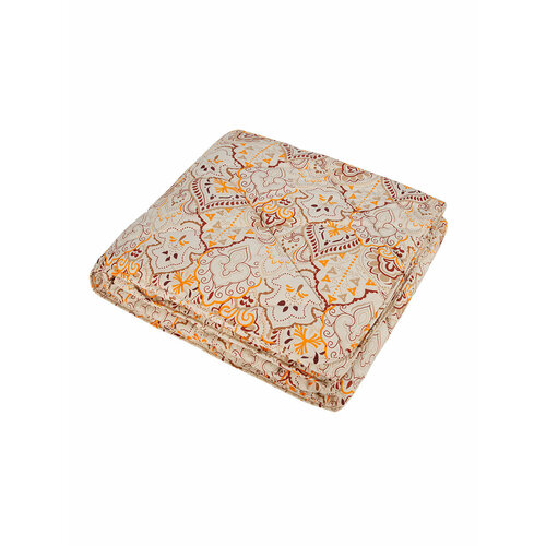 Овечья шерсть ЗефирТекс Одеяло Premium woolly, однотонный, бежевый (140х205 см,)