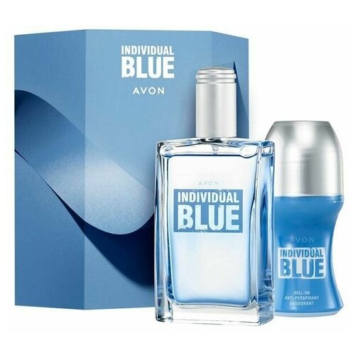 Парфюмерно-косметический набор Individual Blue для него AVON в подарочной упаковке парфюмерный набор avon blue individual для него